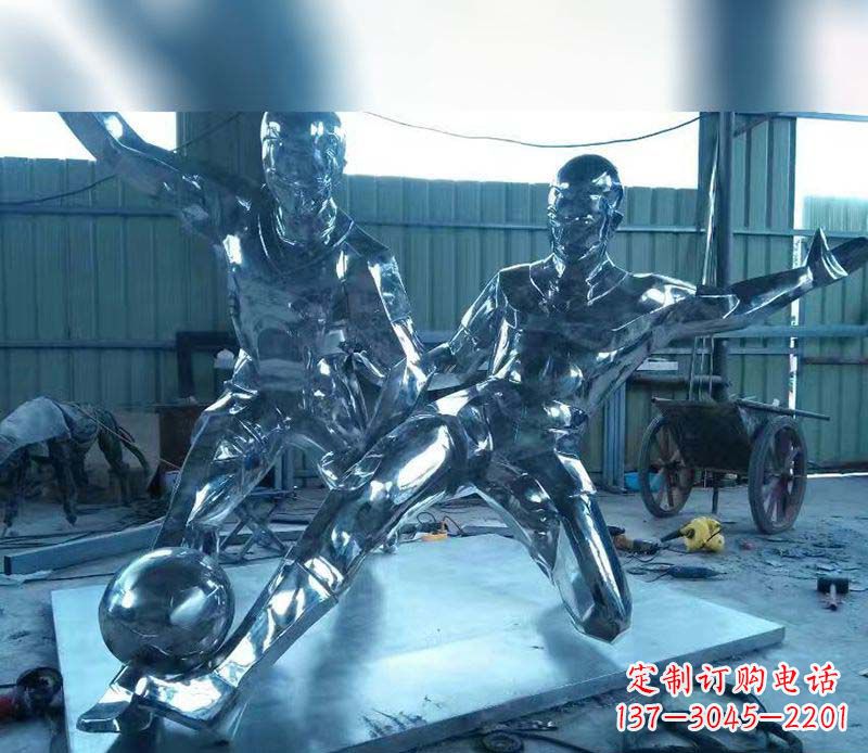 徐州不锈钢足球雕塑精美的足球景观