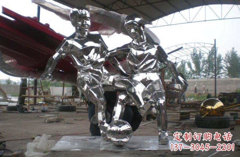 徐州不锈钢足球雕塑精美的艺术品