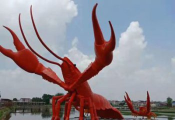 徐州不锈钢龙虾动物雕塑艺术之美