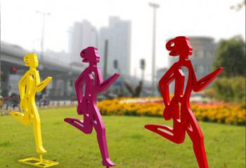 徐州勇敢奔跑的女性雕塑