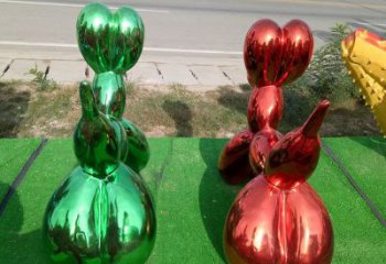 徐州不锈钢气球狗雕塑