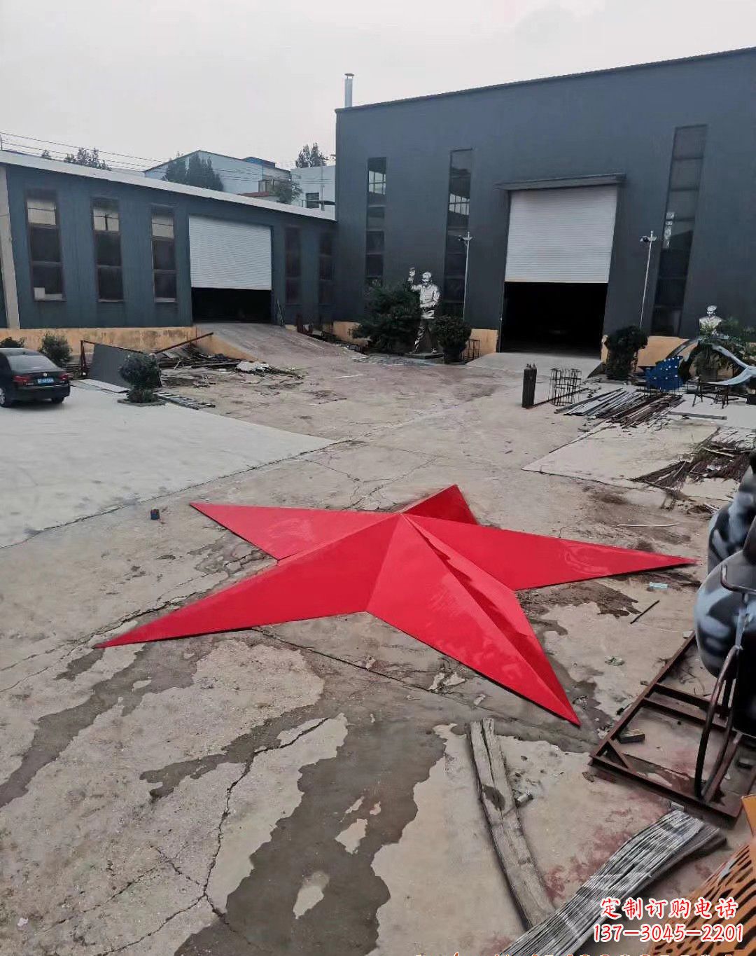 徐州不锈钢五角星景观雕塑