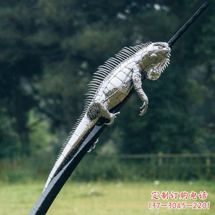 徐州不锈钢蜥蜴雕塑摆件