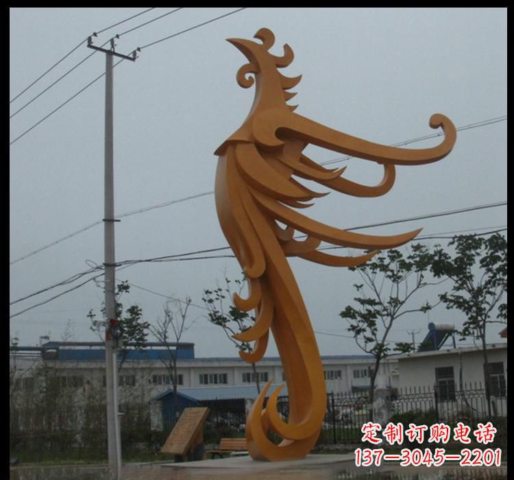 徐州不锈钢凤凰雕塑抽象艺术的精美杰作