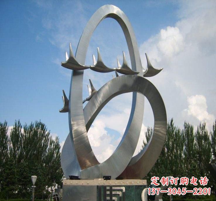 徐州大雁飞翔——不锈钢现代大雁雕塑