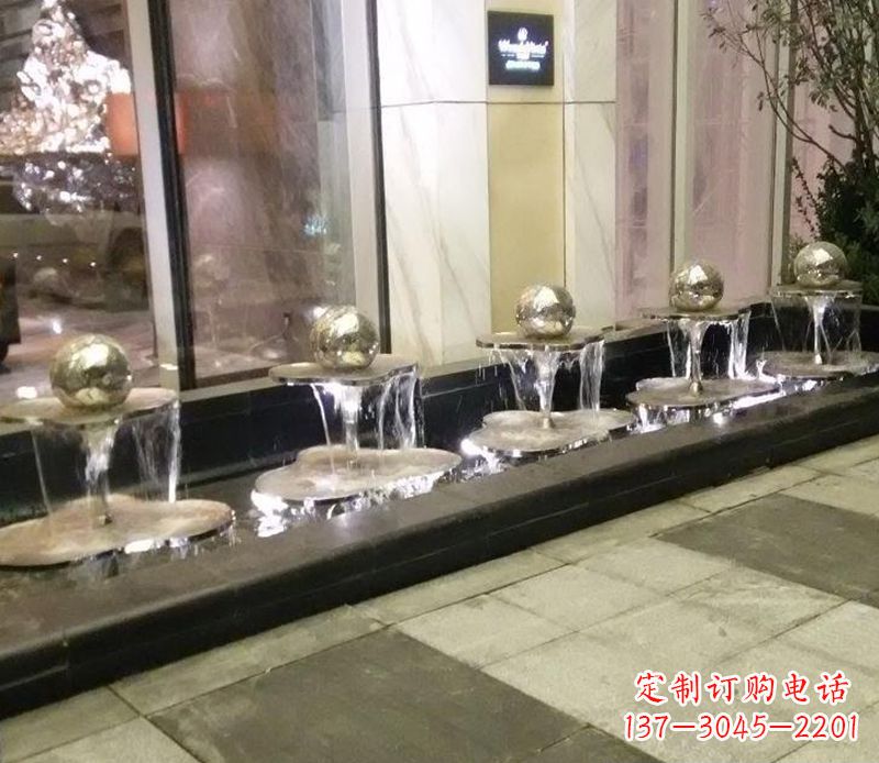 徐州不锈钢小喷泉雕塑——美化环境的艺术