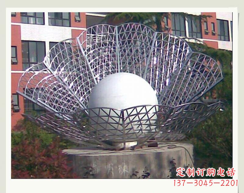 徐州海洋精灵不锈钢贝壳雕塑