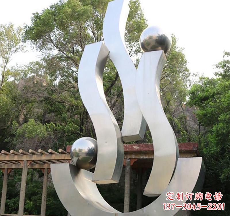 徐州不锈钢小区“飘带雕塑”一种充满艺术气息的雕塑