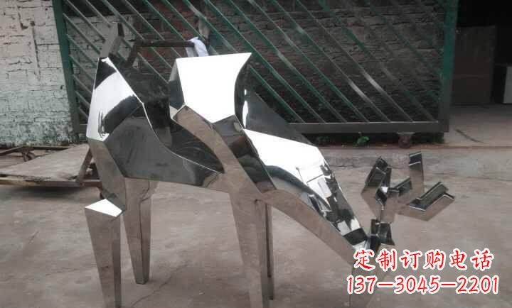 徐州不锈钢小羊雕塑