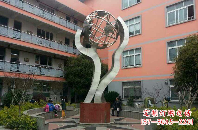 徐州不锈钢地球雕塑传承世界文化