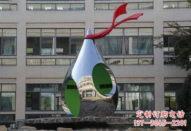 徐州不锈钢校园水滴石穿雕塑