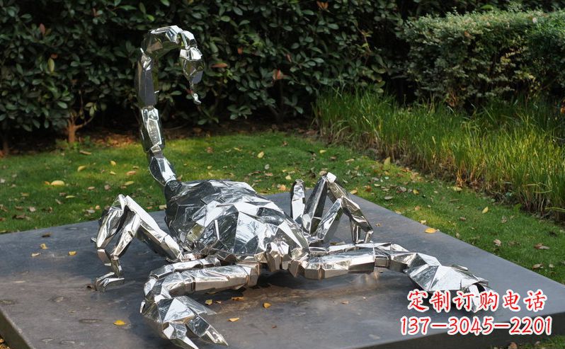 徐州不锈钢蝎子动物雕塑