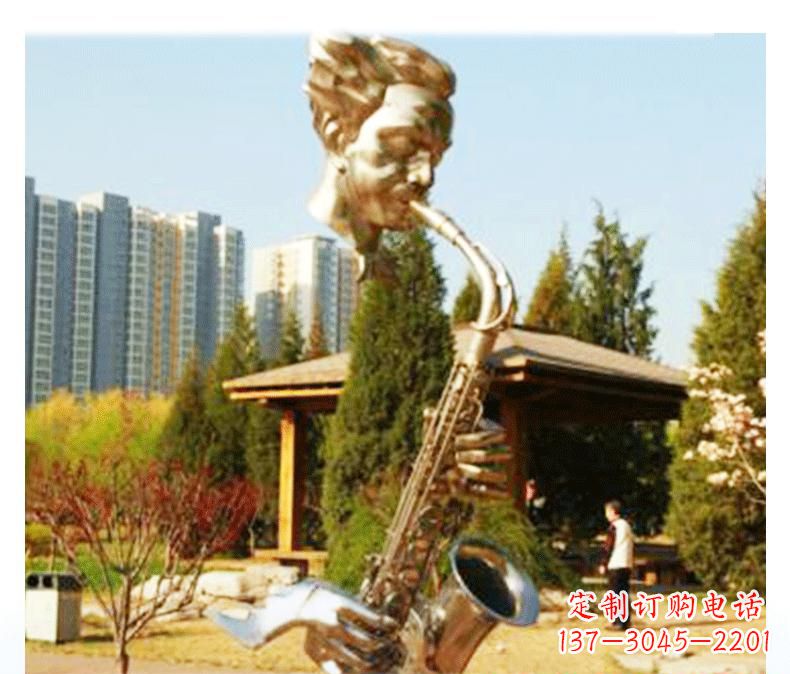 徐州不锈钢萨克斯雕塑精美而又抒情
