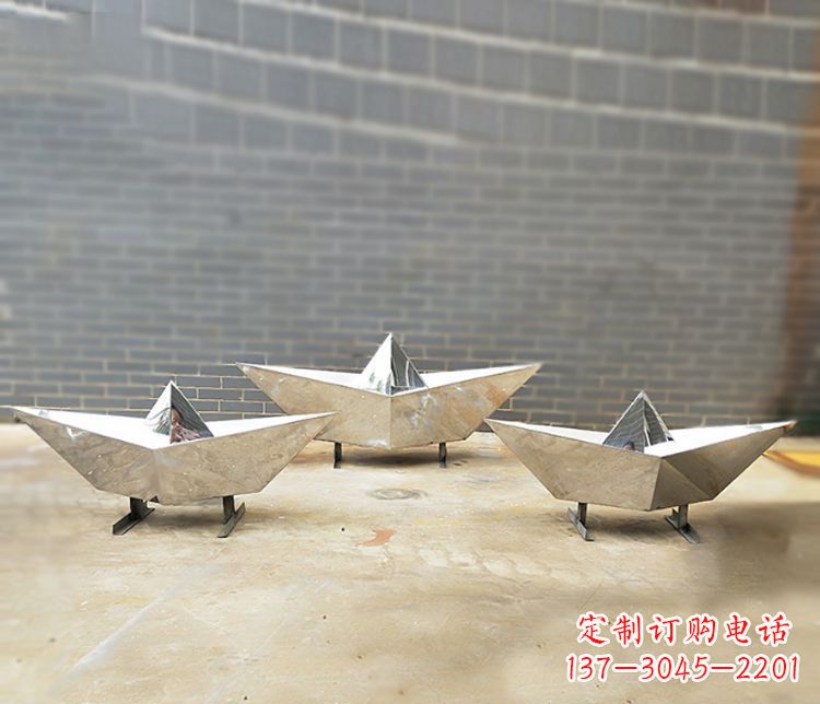 徐州不锈钢元宝雕塑精致的艺术品