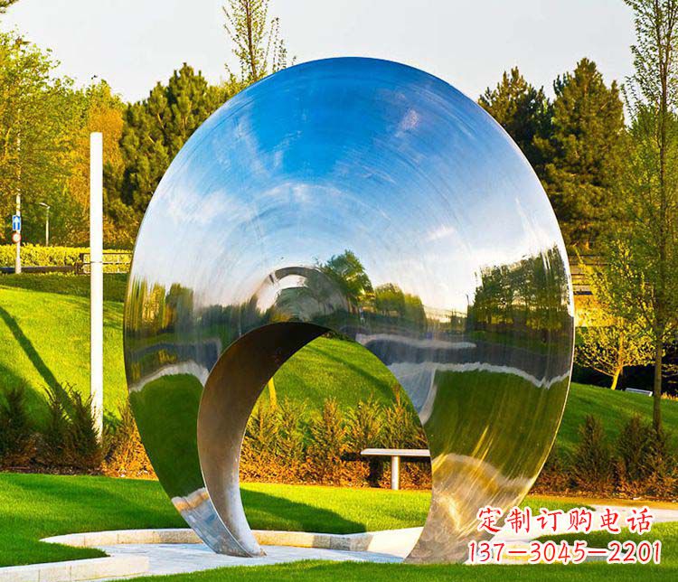徐州不锈钢圆环抽象雕塑1