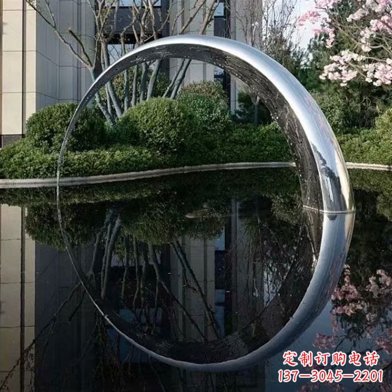 徐州不锈钢月亮雕塑璀璨照亮夜空