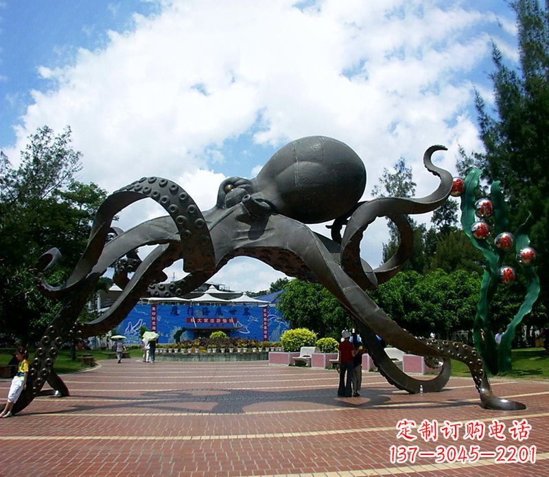 徐州不锈钢章鱼雕塑