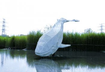 徐州精美的不锈钢鲸鱼雕塑
