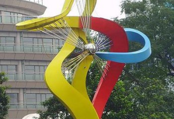 徐州不锈钢风车雕塑——烤漆之美