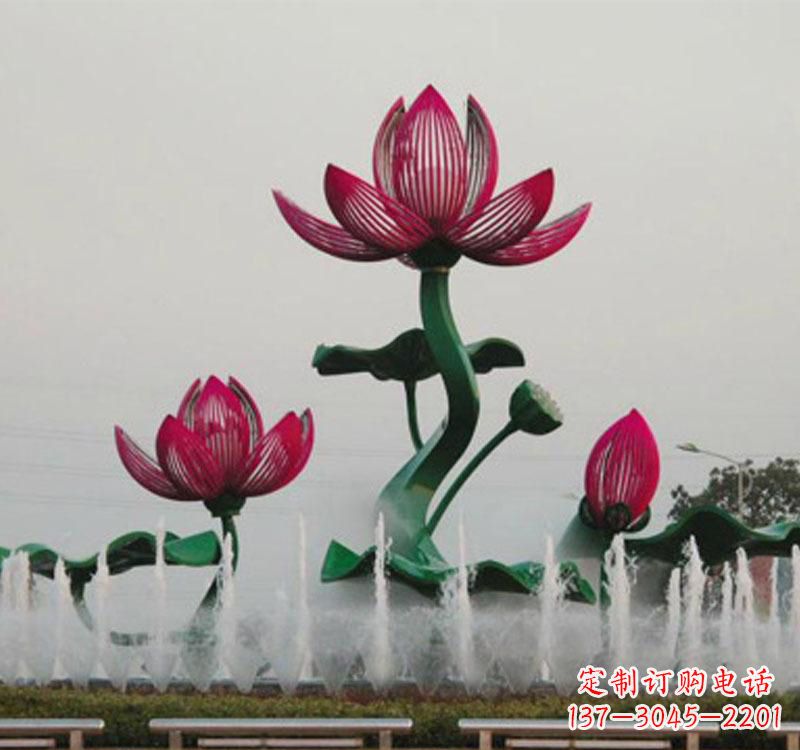 徐州不锈钢莲花雕塑