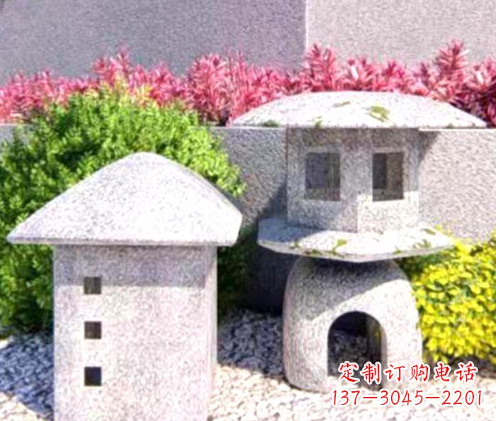 徐州草坪大理石雕塑石灯