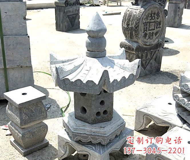 徐州草坪大理石雕塑石灯 (2)