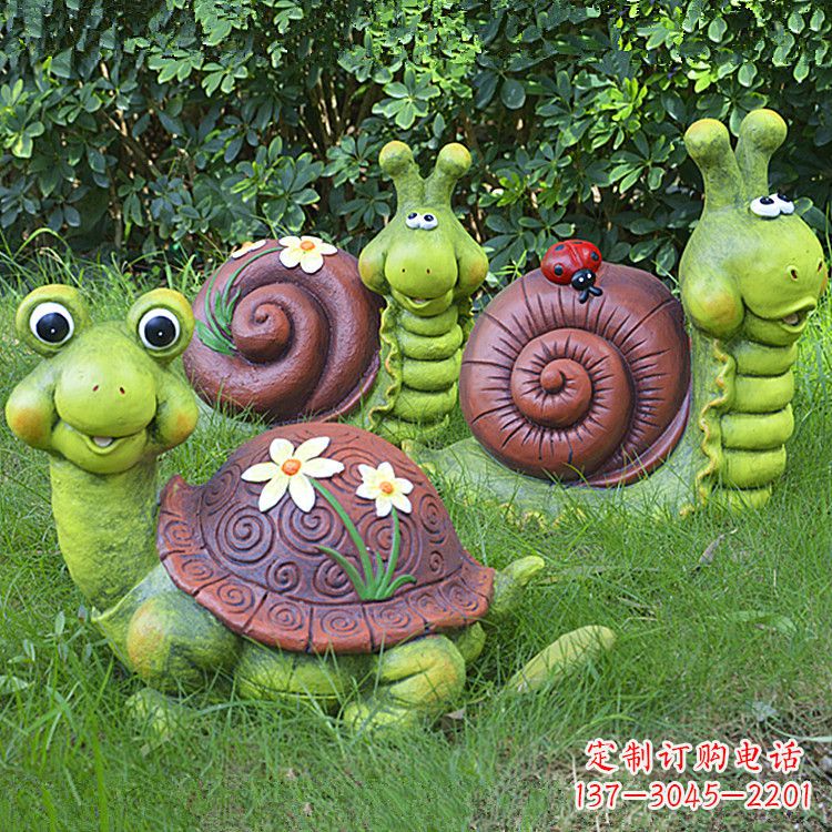 徐州蜗牛雕塑——精致的草坪小动物装点