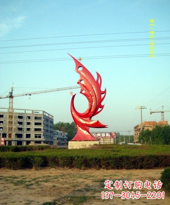 徐州不锈钢凤凰雕塑传承传统文化的艺术精品