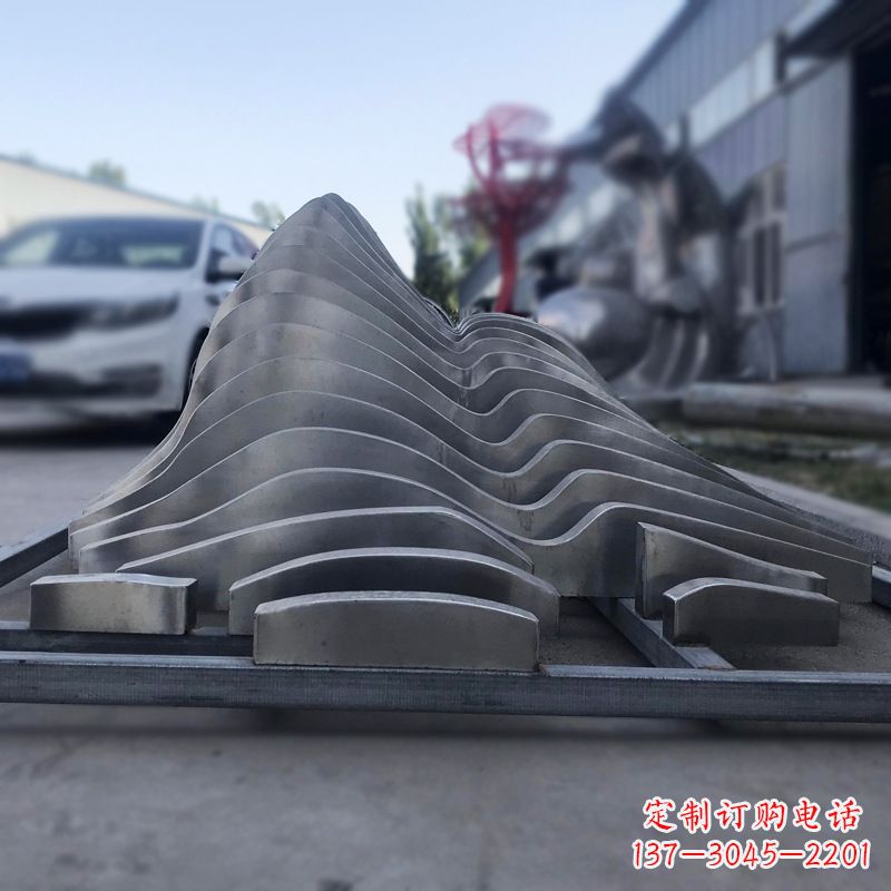 徐州不锈钢假山雕塑精致耐用的艺术品