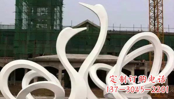 徐州不锈钢天鹅雕塑给人以美丽的感受