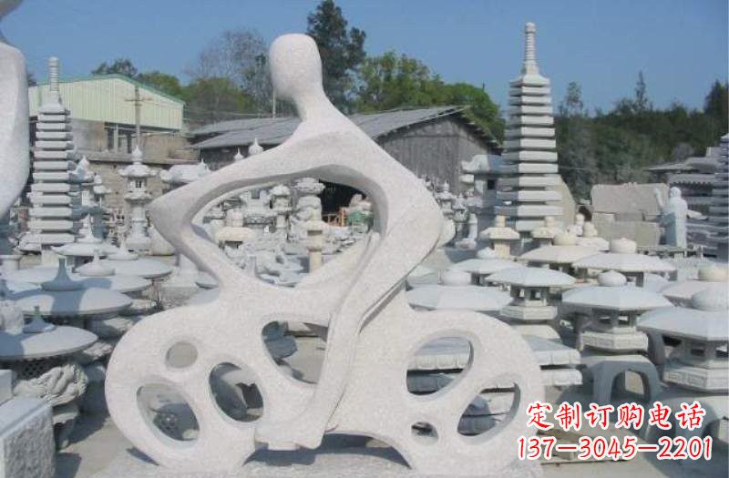 徐州抽象骑摩托车人物石雕