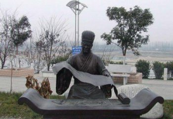 徐州蔡伦公园的发明家雕像