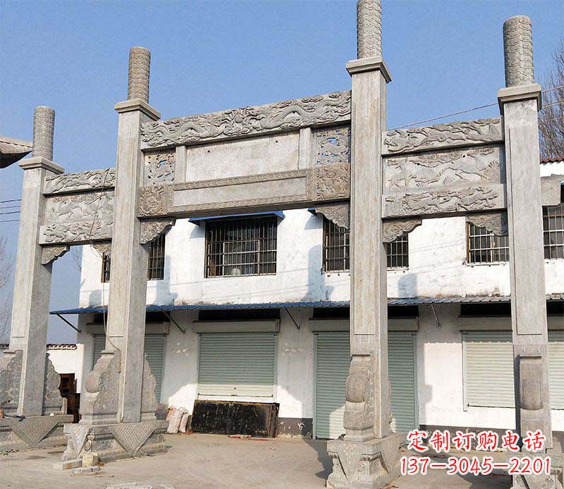 徐州石牌坊雕塑——传承中国传统文化