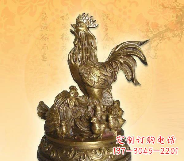 徐州传统的公鸡雕塑