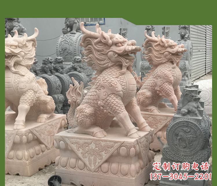 徐州大理石踩球麒麟——传承古代神话的雕塑
