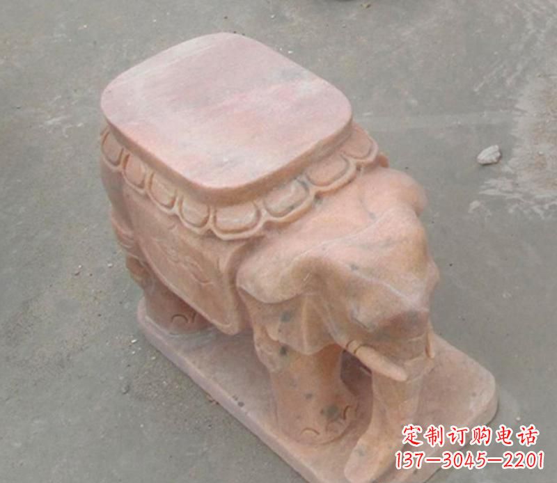 徐州大理石大象石凳