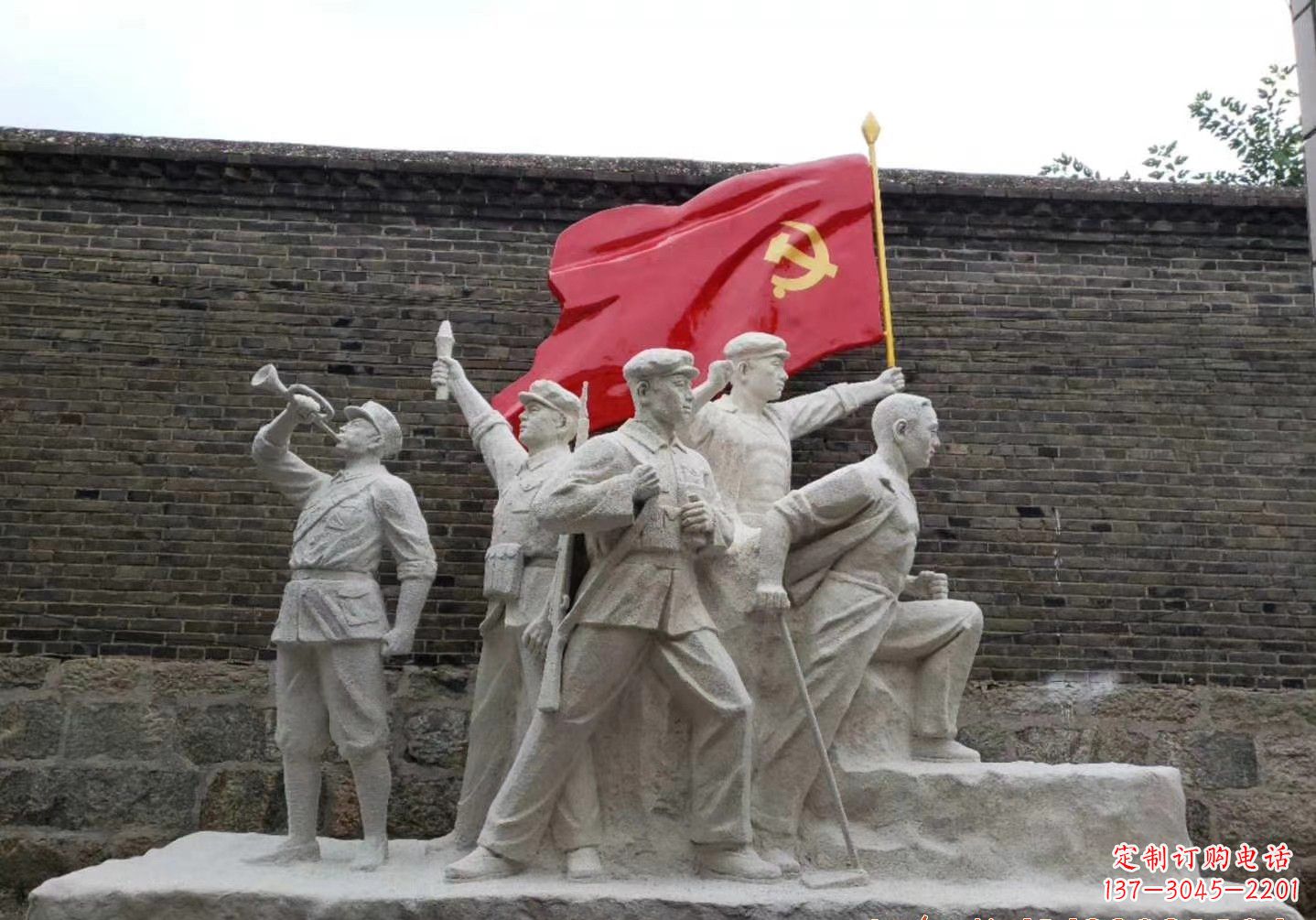 徐州红军雕塑把热血革命历史永久留存