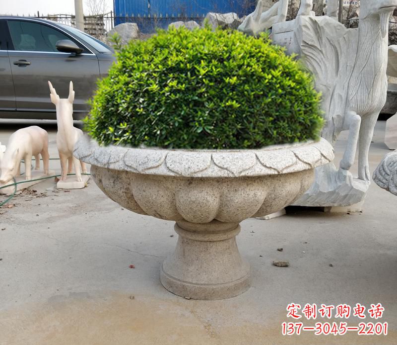 徐州大理石花盆雕塑 (2)
