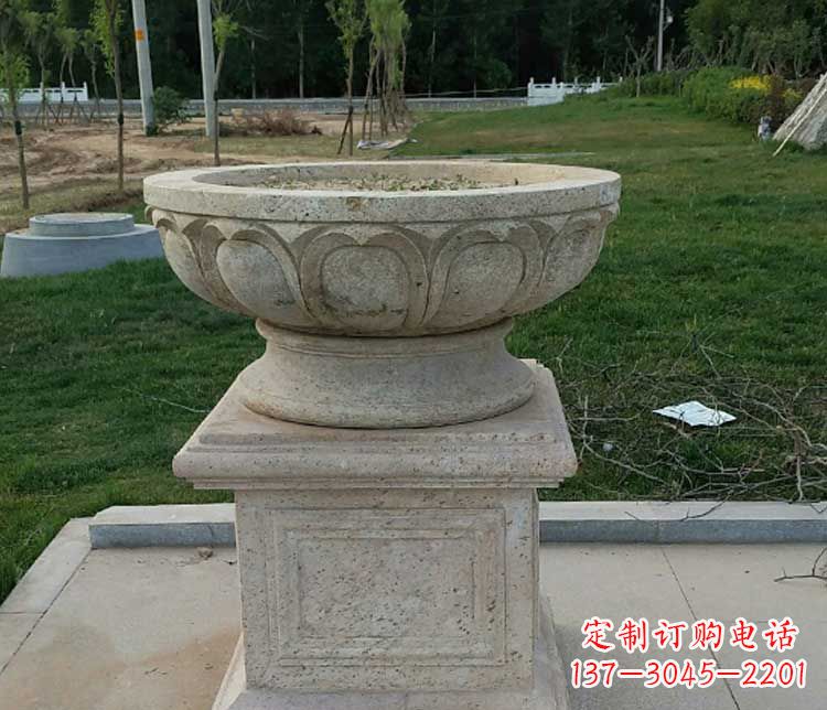 徐州大理石花盆石雕