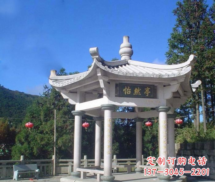 徐州大理石凉亭石雕 (2)