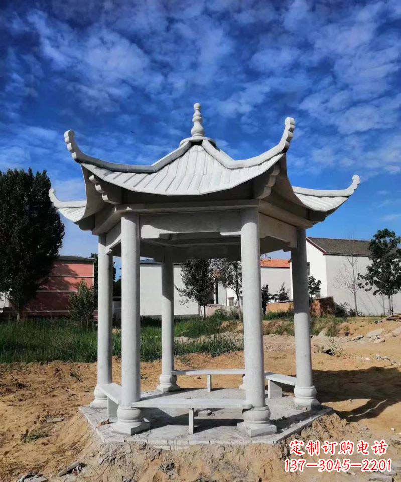 徐州大理石凉亭雕塑1