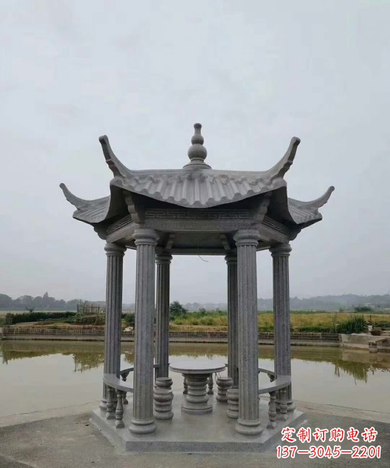徐州大理石凉亭石雕塑