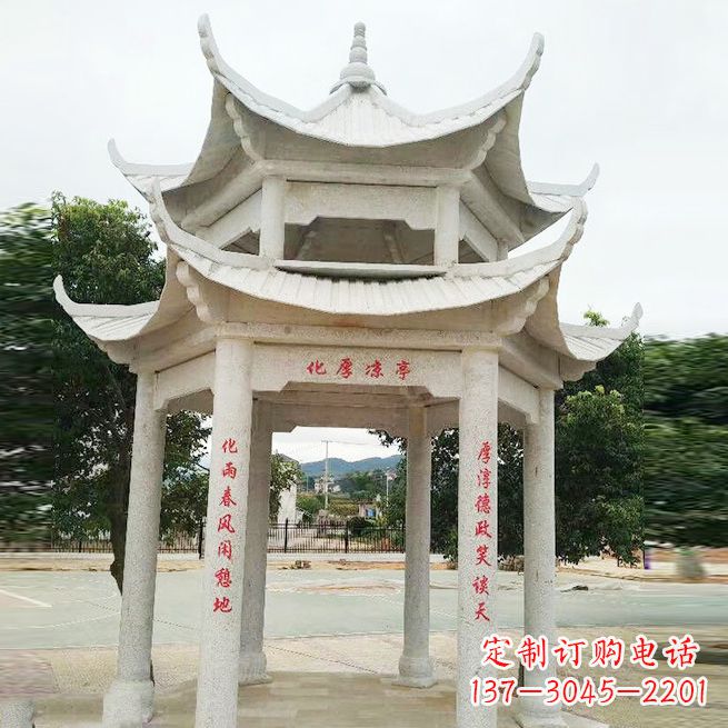 徐州大理石凉亭双层