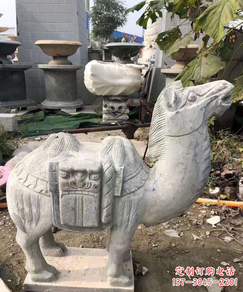 徐州精美大理石骆驼雕塑