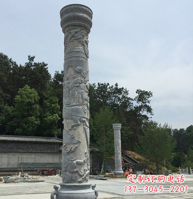 徐州大理石龙柱雕塑