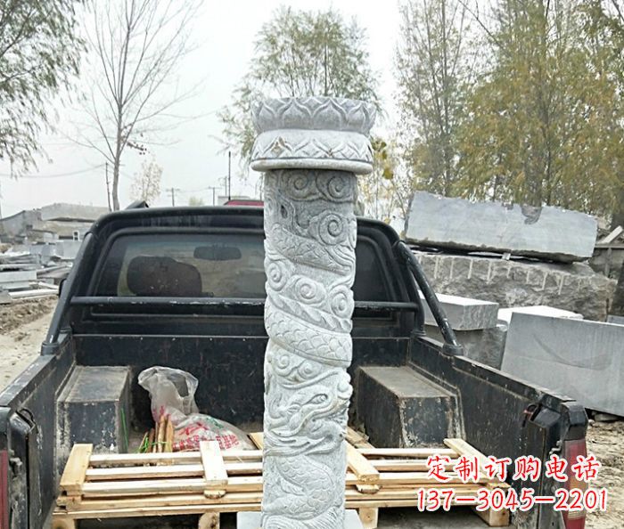 徐州大理石龙柱雕塑