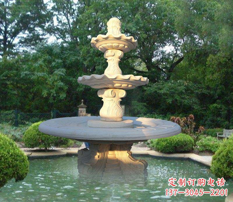 徐州大理石三层喷泉雕塑