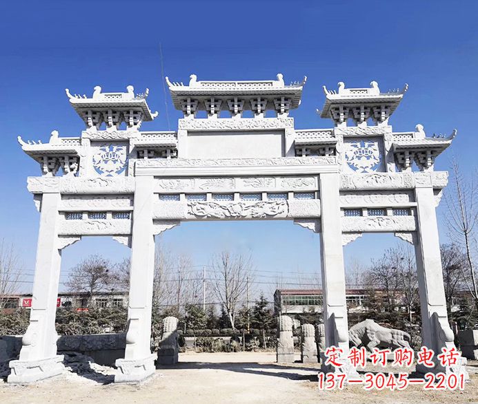 徐州大理石牌坊石雕定制