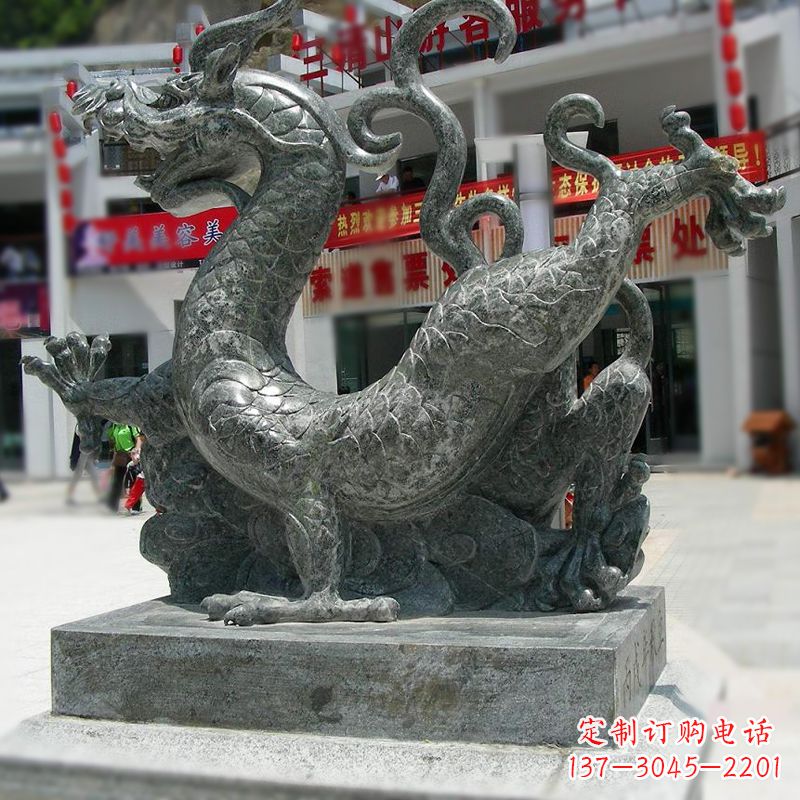 徐州传统的象征——大理石青龙雕塑