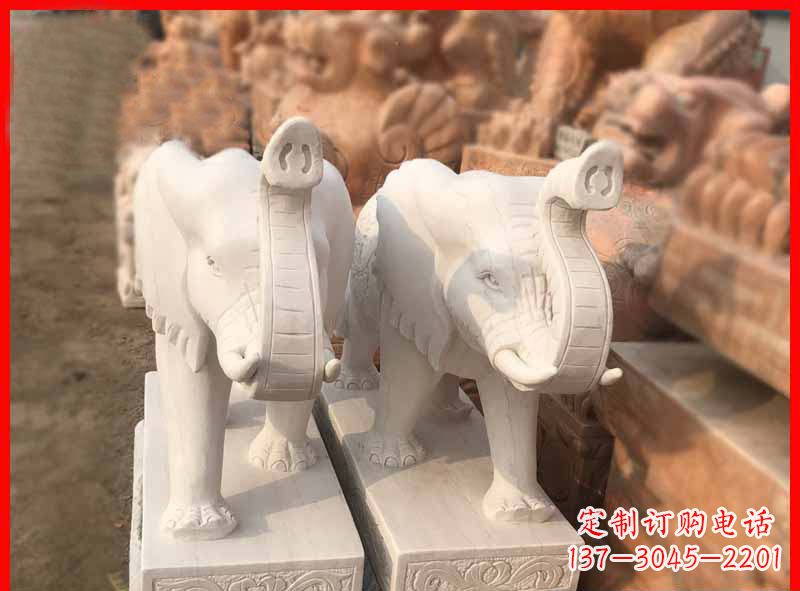 徐州产品名称大理石小象招财石雕